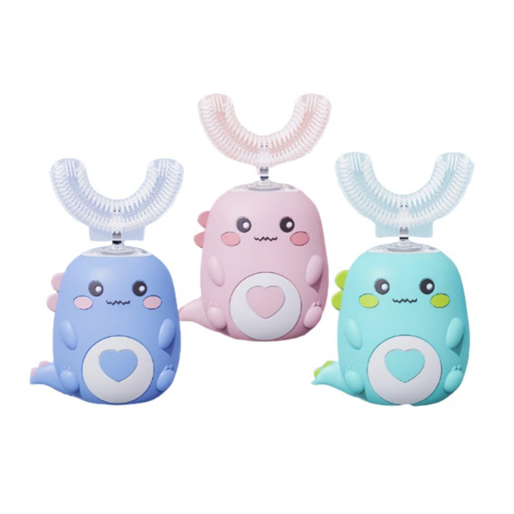 Children's Electric Toothbrush IPX7 Waterproof for Home Travel U Shaped Toothbrush Hard Sonic Toothbrush