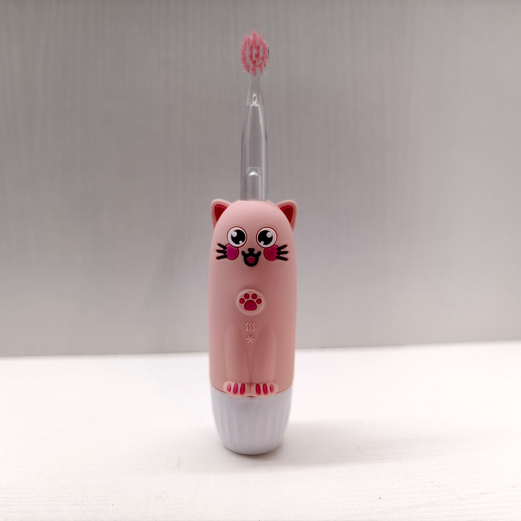 Silicone Electric Baby Toothbrush LED Light 360 Degrees Sonic Toothbrush Automatic Replacement Heads Children's Toothbrush