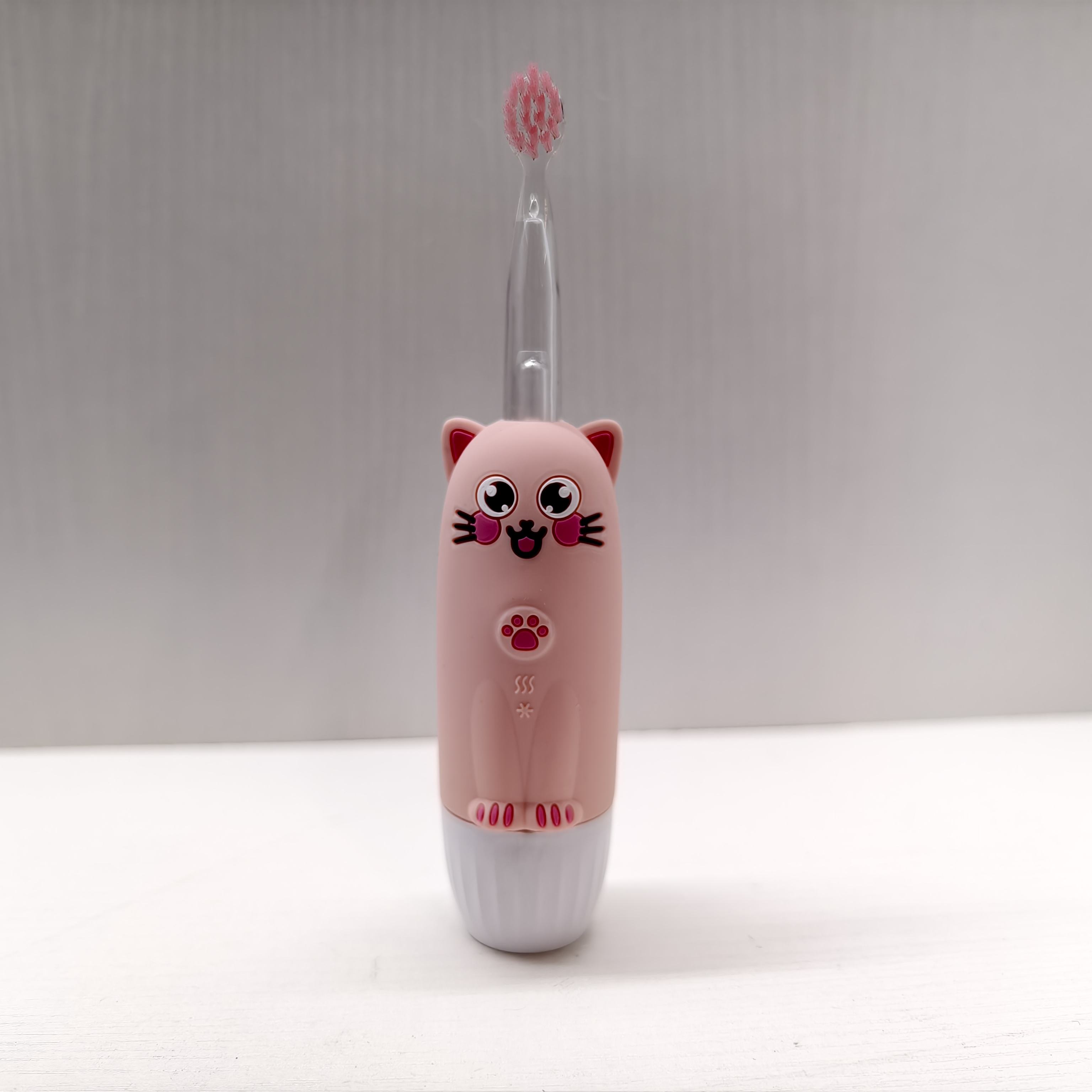 Silicone Electric Baby Toothbrush LED Light 360 Degrees Sonic Toothbrush Automatic Replacement Heads Children's Toothbrush