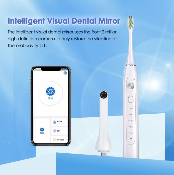 Portable, Intelligent, Rechargeable, and Automatic Ultrasonic Electric Toothbrush for Adults