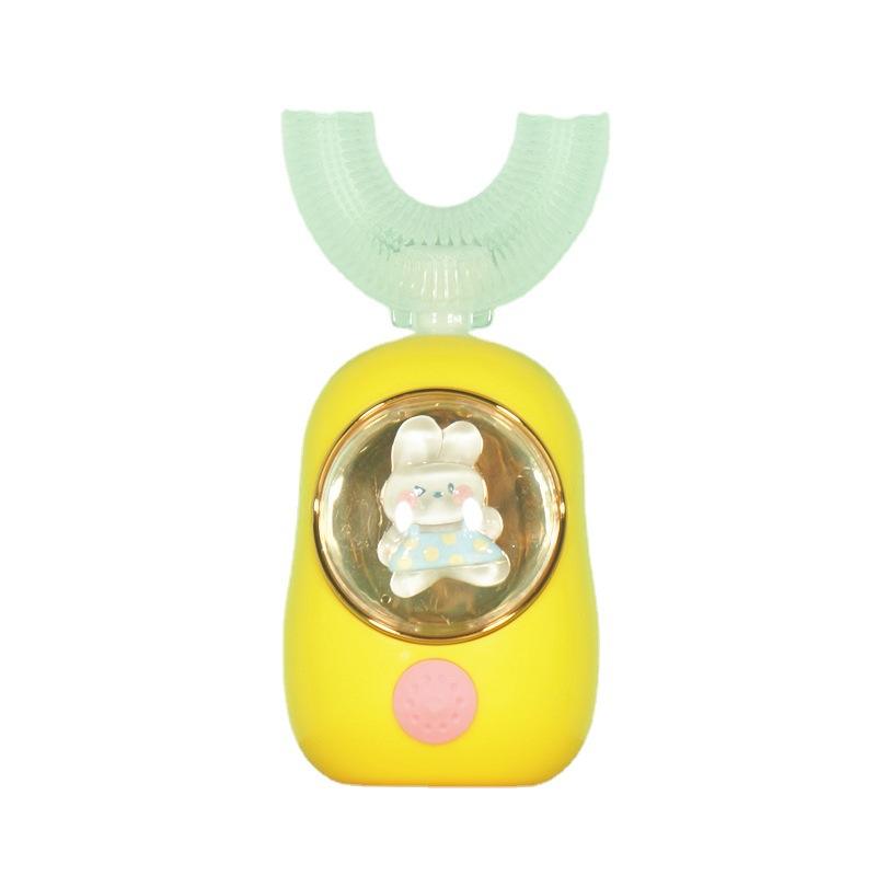 Rechargeable Kids U-shaped Electric Toothbrush Gum Care Silicone 360 Degree ultra Soft Electric Toothbrush for Kids