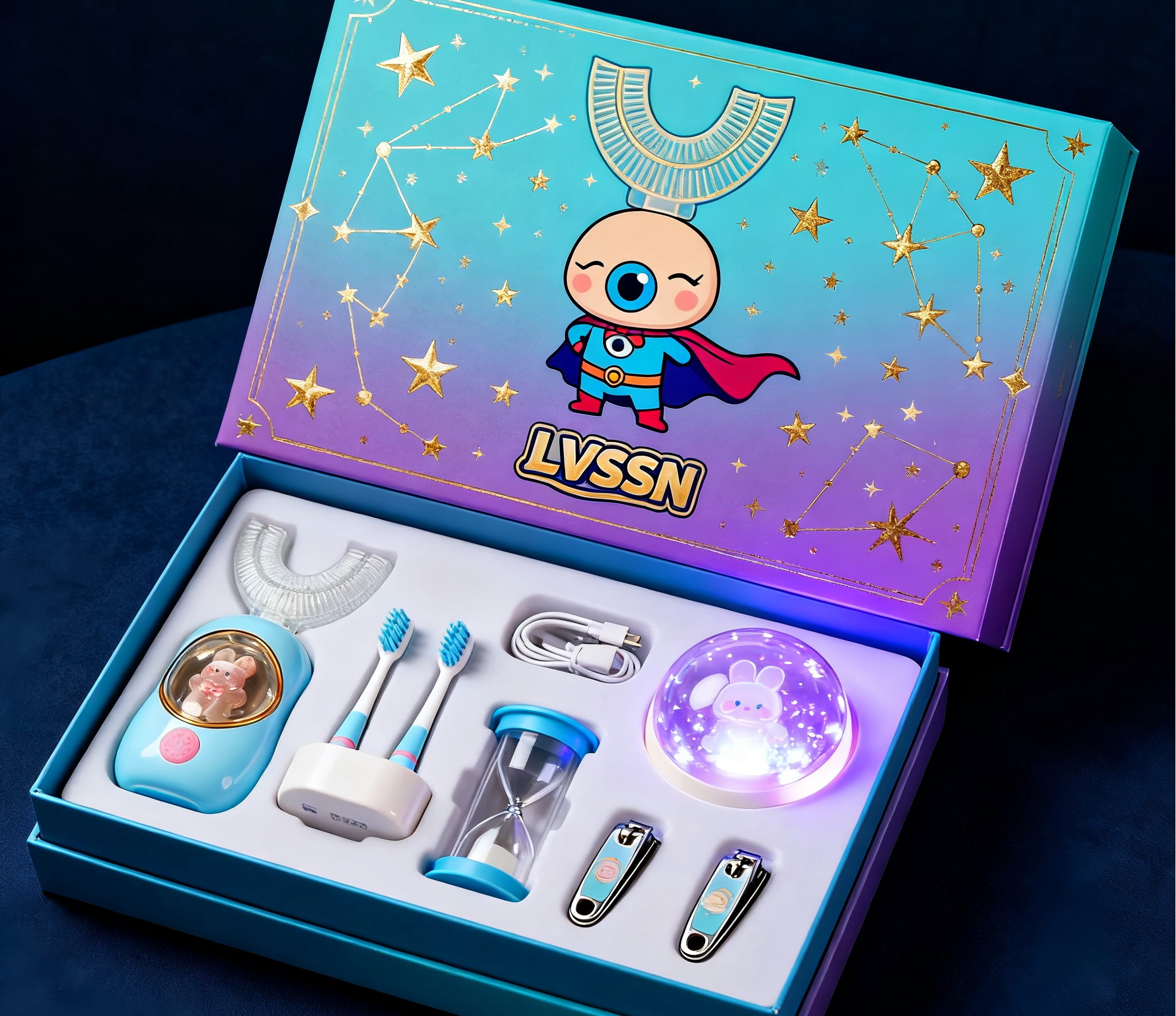 Rechargeable Kids U-shaped Electric Toothbrush Gum Care Silicone 360 Degree ultra Soft Electric Toothbrush for Kids